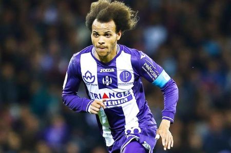 Martin Braithwaite played for the French club Toulouse in 2013.